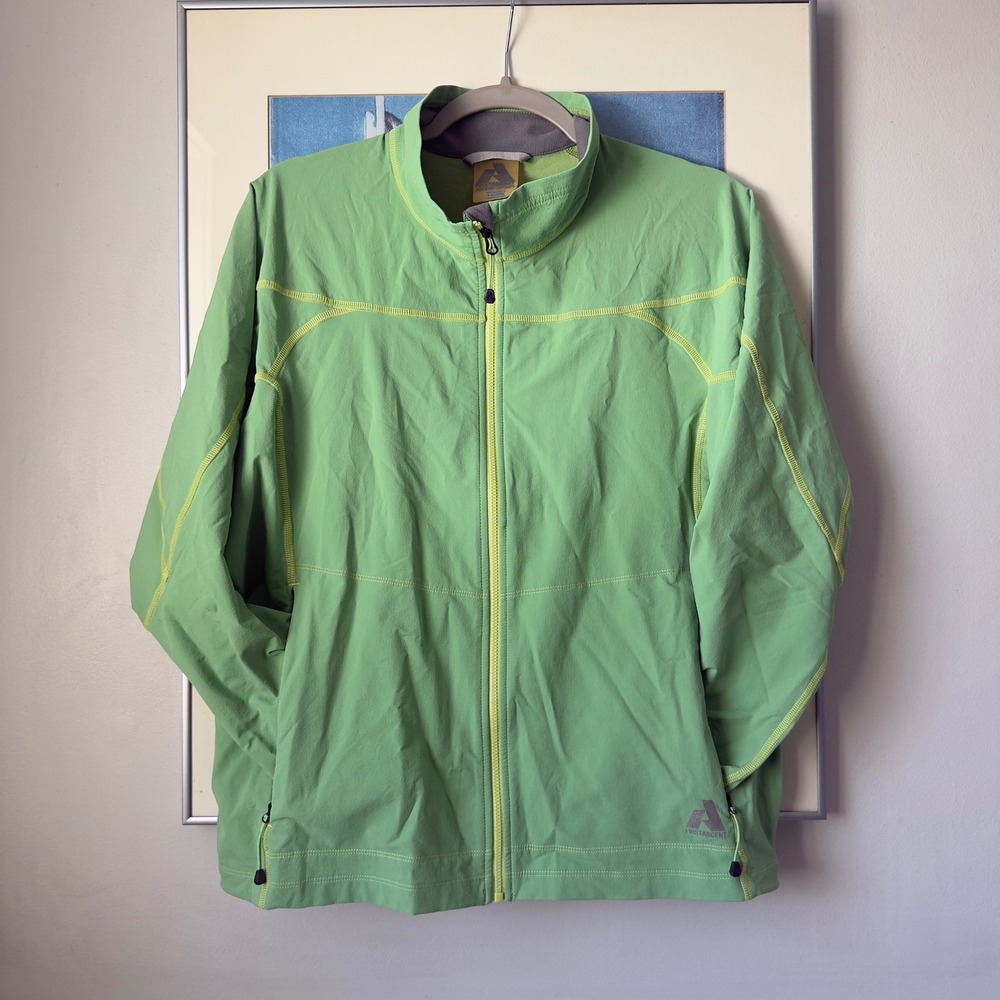 Gorpcore Eddie Bauer First Ascent Technical Softshell Hiking Jacket Lime XL